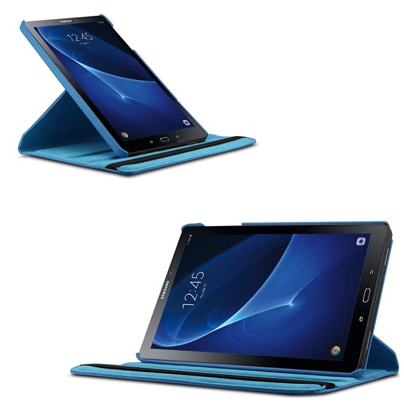 Microsonic Samsung Galaxy Tab A 10 1 T580 Kılıf 360 Rotating Stand Deri Mavi 2