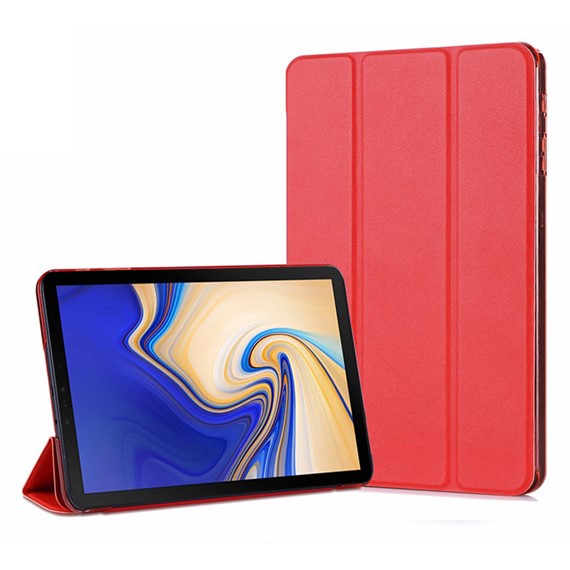 Microsonic Samsung Galaxy Tab A 10 5 T590 Smart Case ve arka Kılıf Kırmızı 1