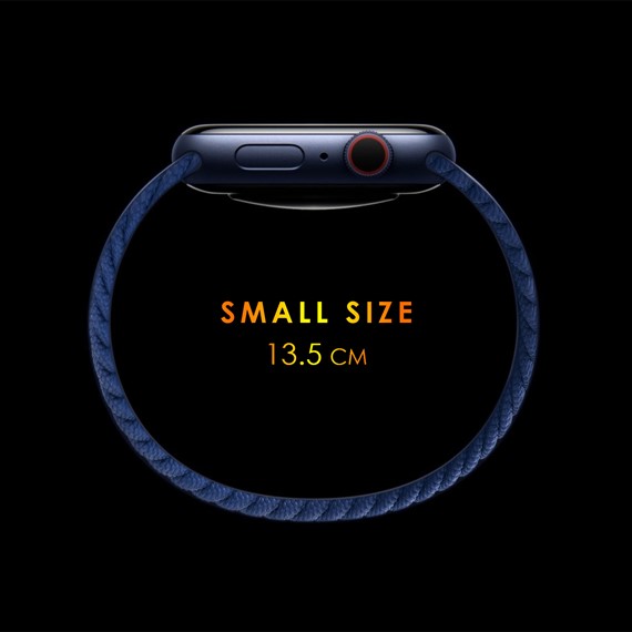 Microsonic Samsung Gear S3 Frontier Kordon Small Size 135mm Braided Solo Loop Band Siyah 3