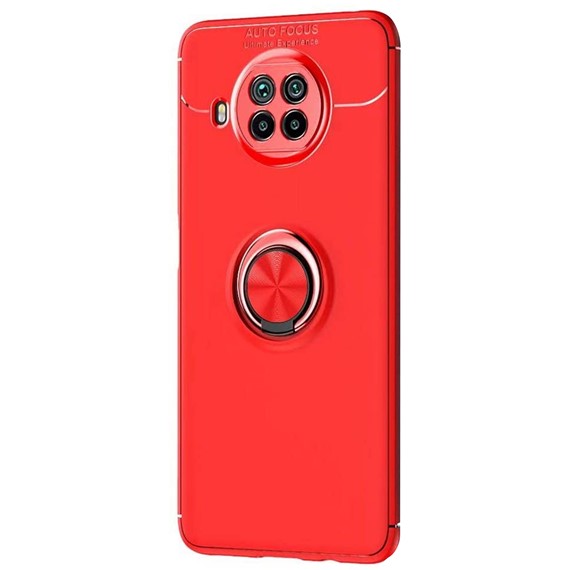 Microsonic Xiaomi Mi 10T Lite Kılıf Kickstand Ring Holder Kırmızı 2