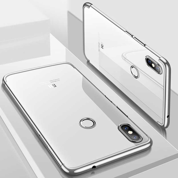 Microsonic Xiaomi Mi 8 Kılıf Skyfall Transparent Clear Gümüş 3
