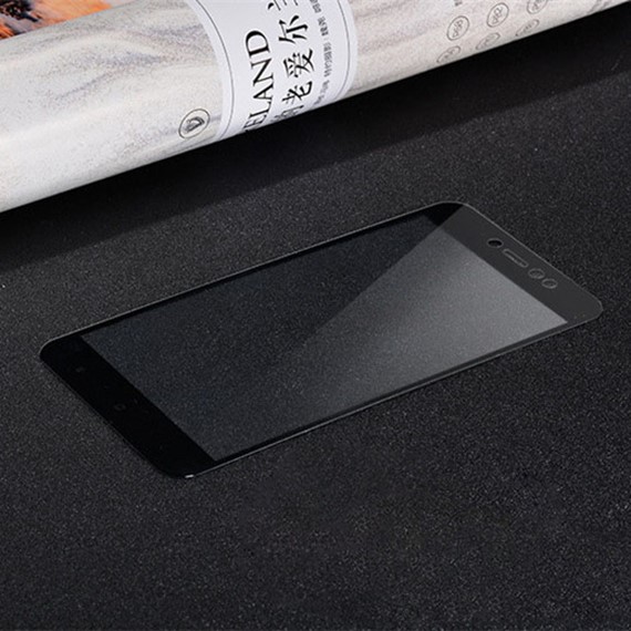 Microsonic Xiaomi Redmi Note 5A Prime Tam Kaplayan Temperli Cam Ekran koruyucu Kırılmaz Film Siyah 2