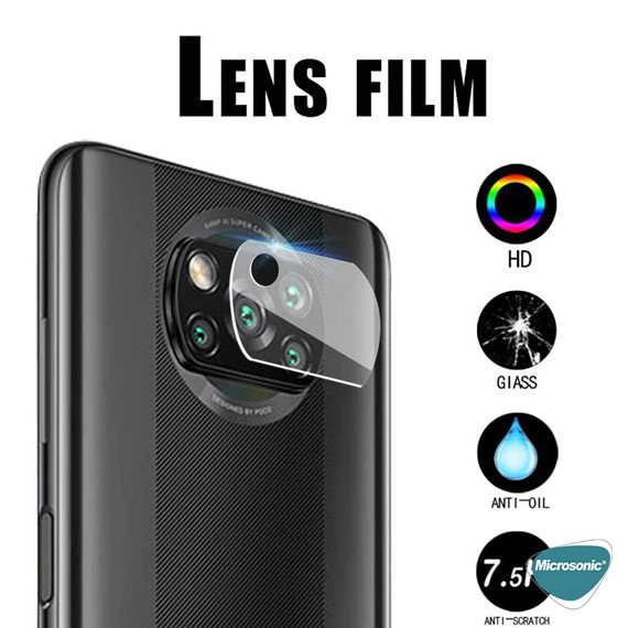 Microsonic Xiaomi Poco X3 NFC Kamera Lens Koruma Camı 2