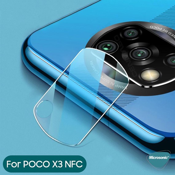 Microsonic Xiaomi Poco X3 NFC Kamera Lens Koruma Camı 5