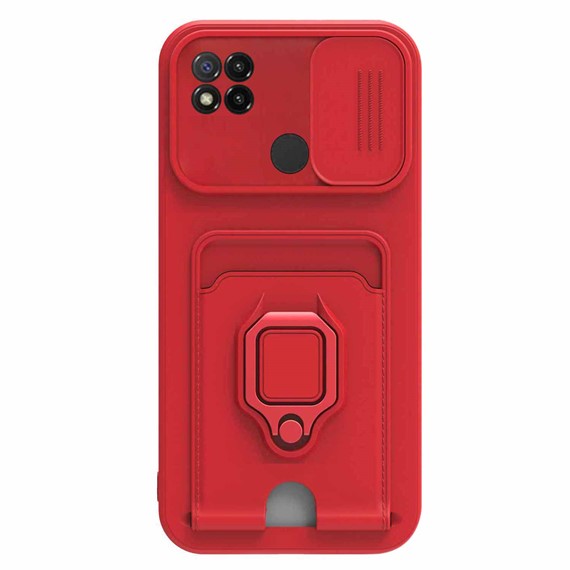 Microsonic Xiaomi Redmi 10A Kılıf Multifunction Silicone Kırmızı 2