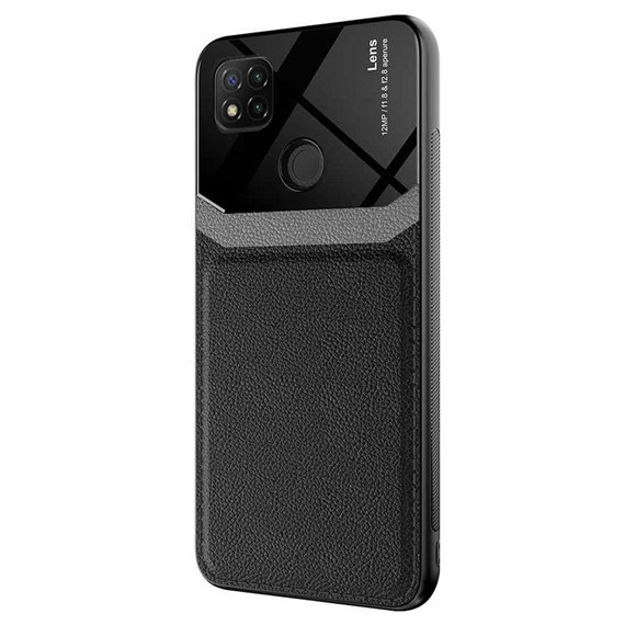 Microsonic Xiaomi Redmi 10A Kılıf Uniq Leather Siyah 2