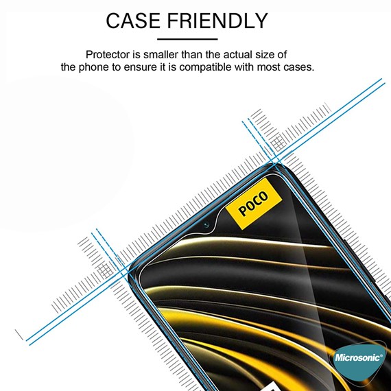 Microsonic Xiaomi Redmi Note 9 4G Tempered Glass Cam Ekran Koruyucu 6