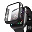 Microsonic Apple Watch Series 6 40mm Kılıf Matte Premium Slim WatchBand Siyah