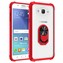 Microsonic Samsung Galaxy J7 Core Kılıf Grande Clear Ring Holder Kırmızı