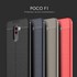 Microsonic Xiaomi Pocophone F1 Kılıf Deri Dokulu Silikon Siyah 4