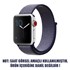 Microsonic Apple Watch Series 1 42mm Hasırlı Kordon Woven Midnight Blue 2