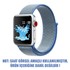 Microsonic Apple Watch Series 2 42mm Hasırlı Kordon Woven Tahoe Blue 2