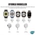 Microsonic Apple Watch 6 44mm Masaüstü Şarj Standı Gameboy Lacivert 7