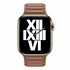 Microsonic Apple Watch Series 5 44mm Kordon Leather Link Band Kahverengi 3