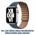 Microsonic Apple Watch Ultra Kordon Leather Link Band Lacivert 2