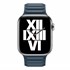 Microsonic Apple Watch SE 2022 44mm Kordon Leather Link Band Lacivert 3