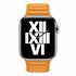 Microsonic Apple Watch SE 2022 44mm Kordon Leather Link Band Turuncu 3