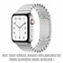 Microsonic Apple Watch Series 6 40mm Kordon Link Bracelet Band Gümüş 2