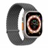 Microsonic Apple Watch SE 2022 40mm Kordon Medium Size 147mm Knitted Fabric Single Loop Koyu Gri 1