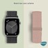 Microsonic Apple Watch SE 2022 40mm Kordon Medium Size 147mm Knitted Fabric Single Loop Koyu Gri 3