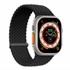 Microsonic Apple Watch SE 44mm Kordon Medium Size 147mm Knitted Fabric Single Loop Siyah 1