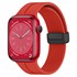 Microsonic Apple Watch SE 44mm Kordon Ribbon Line Kırmızı 1
