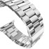 Microsonic Apple Watch SE 44mm Metal Stainless Steel Kordon Gümüş 3