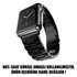Microsonic Apple Watch Series 9 41mm Metal Stainless Steel Kordon Siyah 2