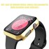 Microsonic Apple Watch Series 9 41mm Kılıf Matte Premium Slim WatchBand Gold 2