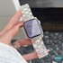 Microsonic Apple Watch SE 2022 44mm Kordon Stainless Transparent Clear Çok Renkli 3