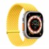 Microsonic Apple Watch Series 6 44mm Kordon Large Size 160mm Knitted Fabric Single Loop Sarı 1