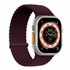 Microsonic Apple Watch Series 9 41mm Kordon Medium Size 147mm Knitted Fabric Single Loop Koyu Bordo 1