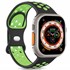 Microsonic Apple Watch Series 9 41mm Kordon Rainbow Band Siyah Yeşil 1