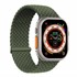 Microsonic Apple Watch Series 9 45mm Kordon Large Size 160mm Knitted Fabric Single Loop Koyu Yeşil 1