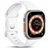 Microsonic Apple Watch Ultra Kordon ActiveFlex Wristband Beyaz 1