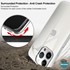 Microsonic Apple iPhone 12 Pro Max Kılıf Non Yellowing Crystal Clear Sararma Önleyici Kristal Şeffaf 8