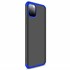 Microsonic Apple iPhone 11 Pro Max 6 5 Kılıf Double Dip 360 Protective Siyah Mavi 2