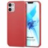 Microsonic Matte Silicone Apple iPhone 12 Mini Kılıf Kırmızı 1