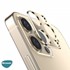 Microsonic Apple iPhone 12 Pro Kamera Lens Koruma Camı V2 Gold 2