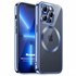 Microsonic Apple iPhone 12 Pro Max Kılıf MagSafe Luxury Electroplate Mavi 1