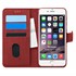 Microsonic Apple iPhone 6S Plus Kılıf Fabric Book Wallet Kırmızı 1