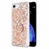 Microsonic Apple iPhone SE 2022 Kılıf Glitter Liquid Holder Gold 1