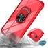 Microsonic Apple iPhone 8 Kılıf Grande Clear Ring Holder Kırmızı 5