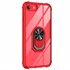 Microsonic Apple iPhone 8 Kılıf Grande Clear Ring Holder Kırmızı 2
