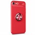 Microsonic Apple iPhone 7 Kılıf Kickstand Ring Holder Kırmızı 2