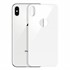 Microsonic Apple iPhone X Arka Tam Kaplayan Temperli Cam Koruyucu Beyaz 1