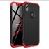 Microsonic Apple iPhone X Kılıf Double Dip 360 Protective Siyah Kırmızı 1