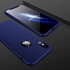 Microsonic Apple iPhone X Kılıf Double Dip 360 Protective Lacivert 3