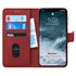 Microsonic Apple iPhone X Kılıf Fabric Book Wallet Kırmızı 1