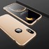 Microsonic Apple iPhone XS Kılıf Double Dip 360 Protective Gold 3